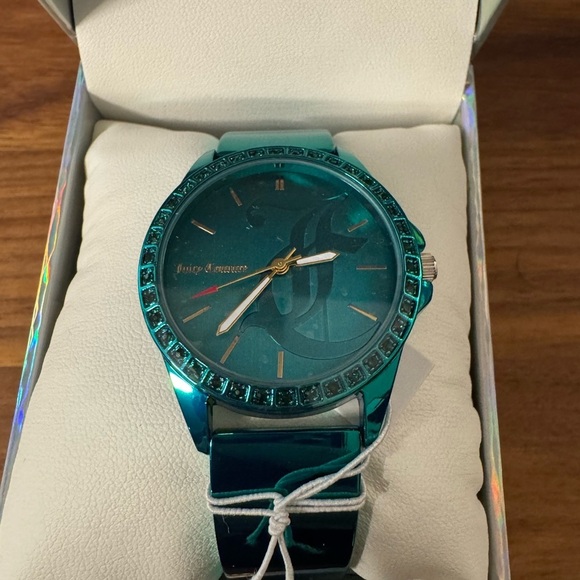 Juicy Couture Black Label Teal Watch - NIB needs battery - Picture 2 of 4
